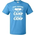 thumbnail image 3 of Inktastic What Happens at Camp Stays at Camp with Tent and Woods T-Shirt, 3 of 5