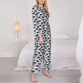 thumbnail image 2 of Bingfone Womens Pajama Sets Graduation Hats Print,Long Sleeve Loungewear Pajamas Set-Small, 2 of 8