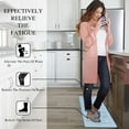 thumbnail image 6 of 2Pcs Kitchen Mat, Cushioned Kitchen Rugs and Mats, Non-Slip Waterproof Comfort Standing Kitchen Floor Mat for Kitchen, Floor Home, Office, Sink 17"x47"+17"x29" (Blue), 6 of 6