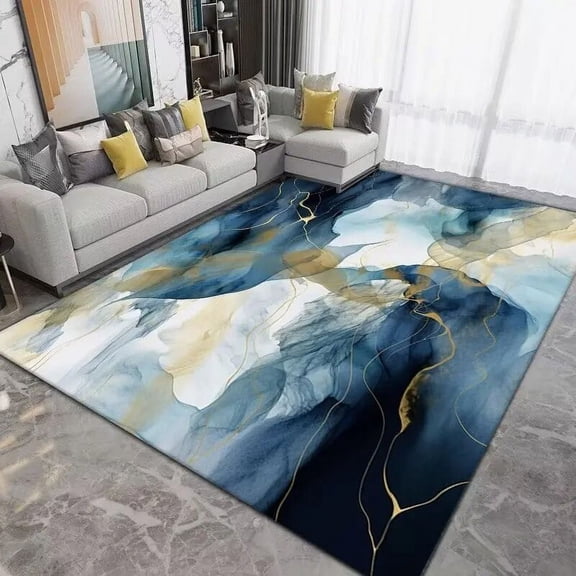 Modern Carpet for Living Room Sofas Bedroom Decor Bedside Floor Mats Anti-slip Household Rugs Hallway Entry Door Mat Washable