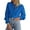 Blue, variant on Women's Dressy Casual Lace Blouse Long Sleeve Button Up Shirts Tops Spring Fall Fashion Clothes