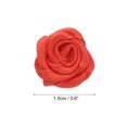 thumbnail image 2 of Uxcell 100 Pcs 0.6 pulgadas Mini Rosas de Cinta para Manualidades de Bricolaje Costura Flores de Tela Artificial Rojas, 2 of 5