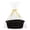 black, variant on TYMZDYN Small Woven Basket with Gift Bags and Ribbons Sturdy Baskets for Fathers Day Gifts Empty Small Rope Basket for Storage 12"X 8" X 5" Baby Toy Basket with Handles, White