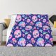 thumbnail image 1 of Fotbe colorful Skull mushroom rainbow Manta de Franela con Estampado, Manta Ultrasuave para Cama, Sofá, Auto, Hipoalergénica y Antibolitas-40"x30", 1 of 6