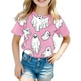 thumbnail image 2 of Kids Halloween T-Shirt Themed Short Sleeve Top For Girls Boys Childrens Party Outfit, 2 of 3
