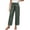20Army Green114, variant on Women's Casual Elastic Waist Pants With Side Pockets Everyday Wear Trousers Club Party Stylish Slacks