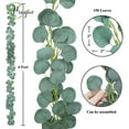 thumbnail image 4 of 2M Eucalyptus Garland Artificial Faux Garland Wall Decor Silver Dollar Eucalyptus Greenery Leaves Vines Plant for Wedding Arch, 4 of 7