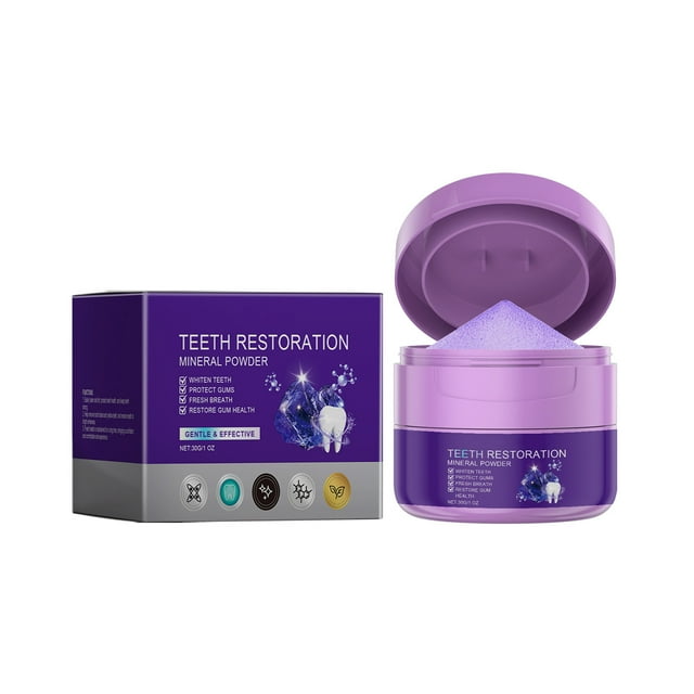 Polvo blanqueador de dientes, higiene bucal, limpieza, eliminación de manchas, polvos blanqueadores de dientes, 30 g