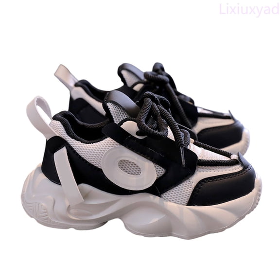 Lixiuxyad Girls Platform Sneakers Lightweight Athletic Shoes Non Slip Sole Fashion Casual Walking Shoes For Teen Girls Running Lace-up Sneakers Sizes 10.5(Little Kid 4-4.5 Years)