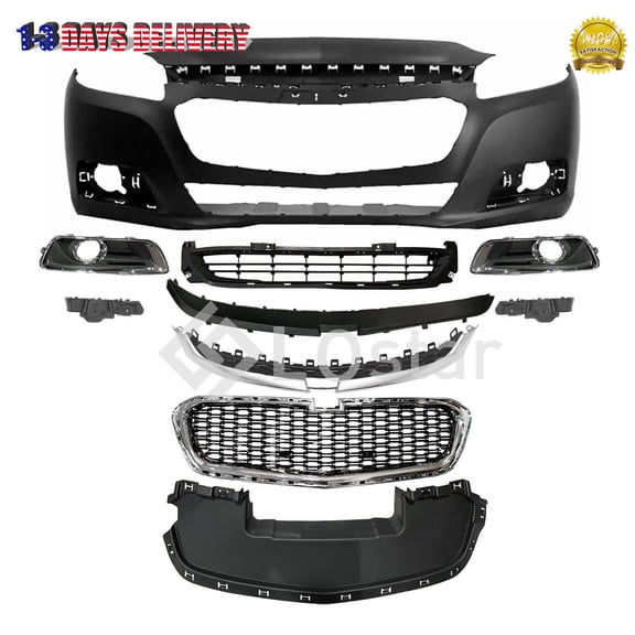 Complete Front Bumper Cover Complete For 2014 2015 Chevy Malibu