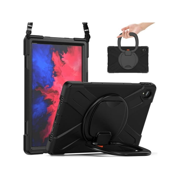 Case for Lenovo Tab P11 Plus / P11 11 inch 2022 2021 2020 Model TB-J606F / TB-J606X / TB-J616F / TB-J607F with Kickstand, Hand Strap and Shoulder Strap Shockproof Protective Cover