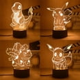 thumbnail image 2 of Luz de noche Led 3D de Pokémon para niños, figuras de Anime de juguete, lámpara de mesita de noche de Pikachu para niños, decoración de dormitorio, regalo de cumpleaños, nuevo, 2 of 4