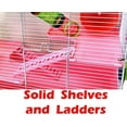 Curated visual reference: Best Expandable Hamster Cage Conversion Kits Reference: Large Pink Large 3 Tiers Hamster Habitat House Critters Home