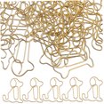 thumbnail image 5 of 50pcs Delicate Cute Paper Memo Document Clips Metal Paperclips, 5 of 8