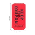 thumbnail image 3 of Shisuyan Billet Universel Papier Rouge 500 Pcs Rouleau pour Parc d'Attractions et Carnavals 2x1in, 3 of 8