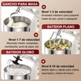thumbnail image 4 of Batidora de Pedestal Planetaria Honinst 10 Velocidades Uso Doméstico Tazón de 4QT, 4 of 8