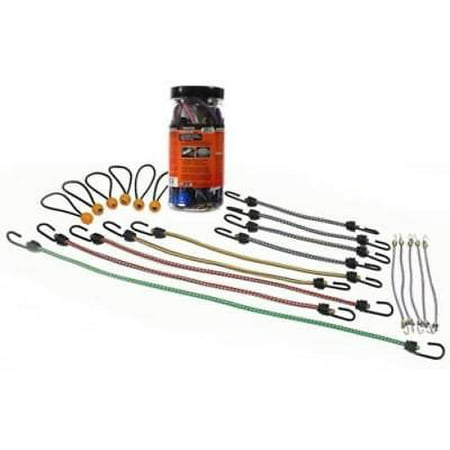 

20 Piece Multi-Pack Bungee Cord Assorted Colors