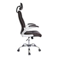 thumbnail image 3 of Silla de Escritorio Ejecutiva Offiho Ergonómica con Cabecera Reclinable tapiz Soft revolving leather color chocolate, 3 of 5