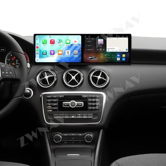 ZWNAV Dual 9.1 inch Screen Car Radio For Mercedes-Benz A/GLA(X156) 2013-2015 Android 15 Multimedia Player GPS Navigation Auto DSP Stereo Host