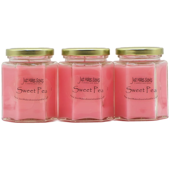 Sweet Pea Soy 3-Pack Candle -Just Makes Scents Candles & Gifts