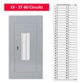 thumbnail image 1 of LV Fuse Box Circuit Breaker Panel Directory Labels/Decals/Stickers for All Electrical Panel/Load Centers (Standard 60 Circuits 2 Pcs), 1 of 6