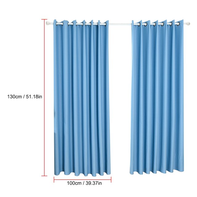 Cortinas opacas Cortinas de oscurecimiento de habitación con aislamiento térmico para sala de estar 39 1 pieza yeacher estándar