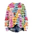 thumbnail image 3 of Patlollav Womens Christmas Tops S-XXL Winter Round Neck Long Sleeved Loose Fitting Sweater, 3 of 6
