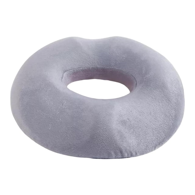 Almohada de dona suave para reducir el dolor de cóccix, aliviar la presión del coxis, almohadas para sentarse, cojín de asiento para hemorroides para , GRIS Zulema Cojín de almohada de donut