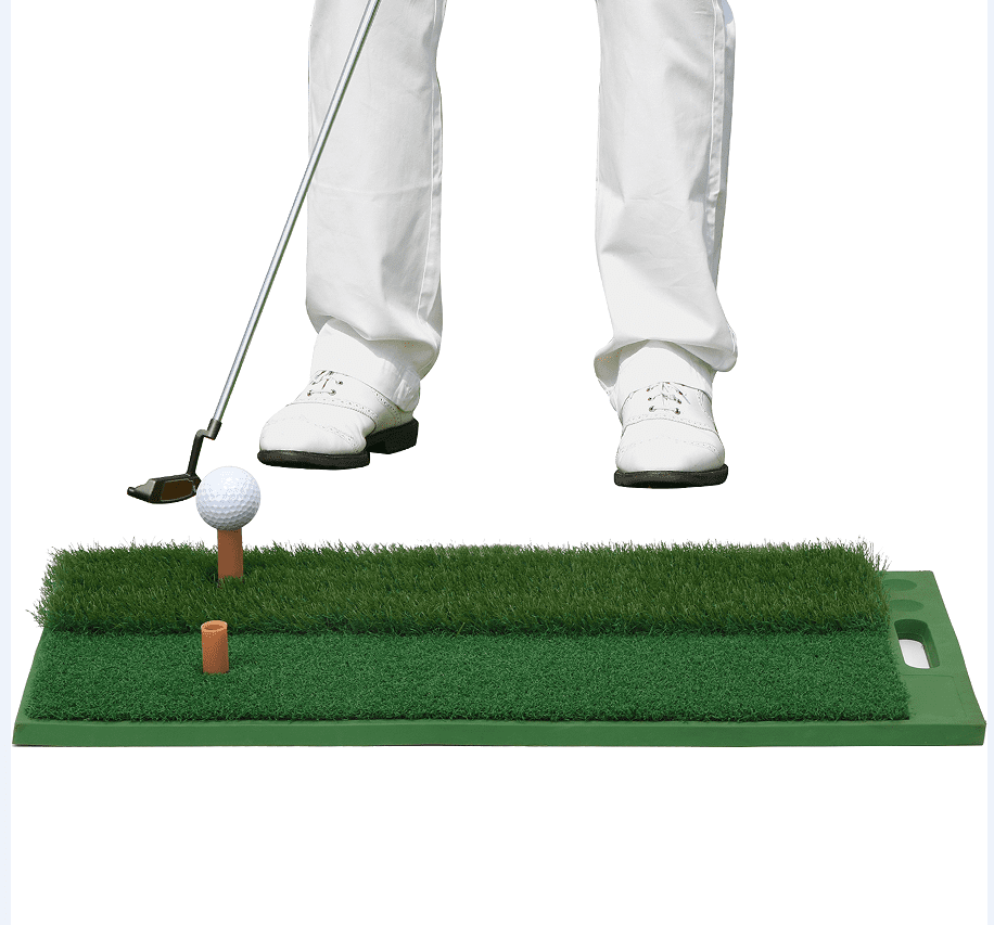 Sagsewful Golf Hitting Mat, DualTurf Golf Training Mat, Portable Golf