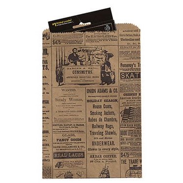 Small Newsprint Paper Merchandise Bags - 6”W x 9”H  - Case of 1000