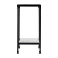 thumbnail image 3 of Beaumont Lane Modern Resin and Bone Inlay Side Table in Gray Bone Inlay, 3 of 7