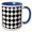 Blue/White, variant on 3drose, Seamless Star Pattern Background - Abstract Vector Illustration, 15oz Mug