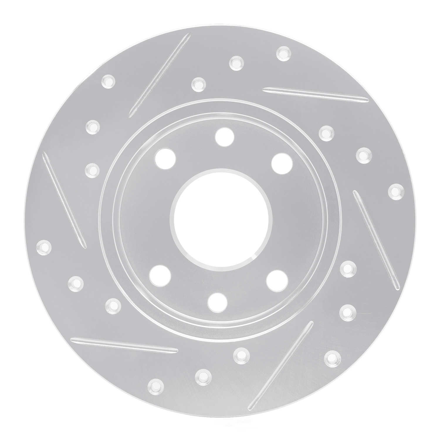 Dynamic Friction Company 631-47001R DFC Brake Rotor - Drilled And Slotted - Silver