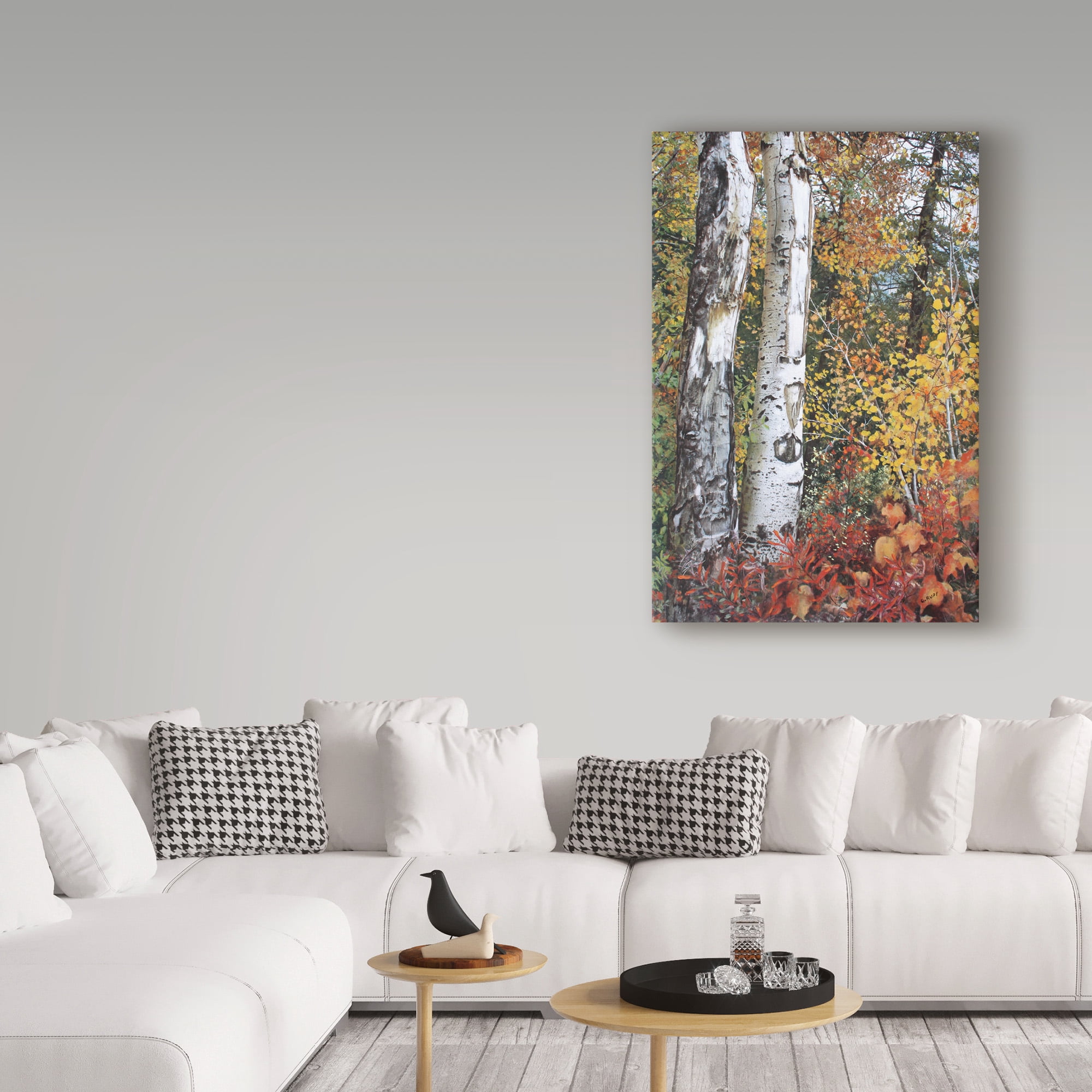 Trademark Fine Art 'Aspen Duo' Canvas Art by Carol J Rupp