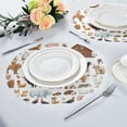 thumbnail image 6 of IAUYY Set of 1 Round Placemats for Dining Tables Heat-Resistant and Wear-Resistant DIY Printing Design Table Placemats，Applicable for Christmas A Set Of Clip Art, 6 of 7