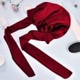 thumbnail image 3 of Yuarrent Gorro suave para dormir para mujer, gorro de banda ancha para el cabello, gorro para dormir, gorro para dormir, portátil, para el Juegos de accesorios de baño No.02, 3 of 6