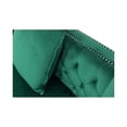thumbnail image 5 of Ryan Green Velvet Double Chaise Sectional Sofa with Nail-Head Trim, 5 of 5