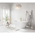 thumbnail image 3 of Elegant Kitchen & Bath BT30359GW-BGD 59 in. Bathtub with Brushed Gold Trim - Glossy White, 3 of 8