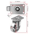 thumbnail image 2 of Placa giratoria Caster Wheels 4, totalmente de acero, con freno de 1400 libras de capacidad, 2 of 9