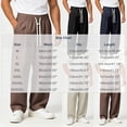 thumbnail image 3 of yillto Big and Tall Mens Pants Straight Leg Drawstring Elastic Waist Sweatpant with Pockets Baggy Lounge Pant, 3 of 7