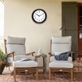 thumbnail image 4 of Sealed Indoor Outdoor Clock Waterproof, Weatherproof Wall Clocks for Pool Patio Outside Home (10cm*10cm*4cm, Black)（Battery not included）, 4 of 4