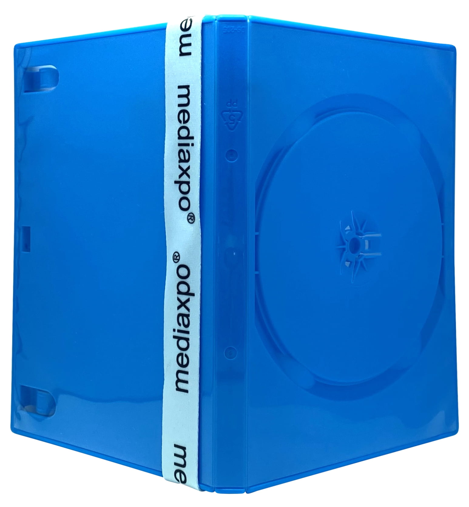 CheckOutStore 25 Standard Solid Blue Color Single DVD Cases