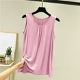 thumbnail image 2 of HAPIMO Women's Yoga Sports Basic Tank Tops Clearance Solid Color Cotton Shirts for Teen Girls Summer Beach Tees Sleeveless Fitness Workout Casual Stretch Undershirts Tops Pink, 2 of 9