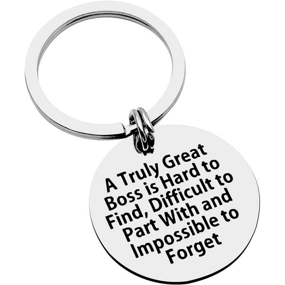 HAHADAXA Boss Day Keychain Gifts for Women Men ,Employee Appreciation Keychain for Mentor Supervisor Leader Christmas Birthday Gift Thank You Gift Leaving Going Away Retirement Goodbye Farewe