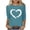 Navy, variant on T Shirts for Women Plus Size 3/4 Length Sleeve Crew Neck Heart Printed Tunic Tops Casual Graphic Tees(Black,X-Large)