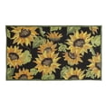 thumbnail image 1 of Evergreen Indoor/Outdoor Hooked Rug, Sunflowers 42"x24", 1 of 4