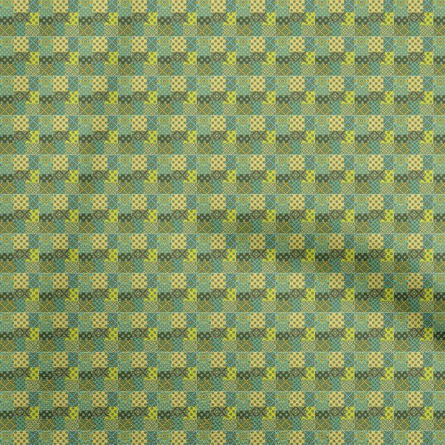 oneOone Velvet Medium Yellow Fabric Floral Sewing Craft Projects Fabric Prints By Yard 58 Inch Wide