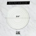 thumbnail image 3 of DII 27.5" Round Modern Cotton Ultra Soft Crochet Bath Mat in White, 3 of 7