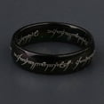 thumbnail image 3 of EOEMY Lord Of The Rings The One Ring Lotr Stainless Steel Fashion Men'S Ring Size 6-13-Black-12-6mm, 3 of 3