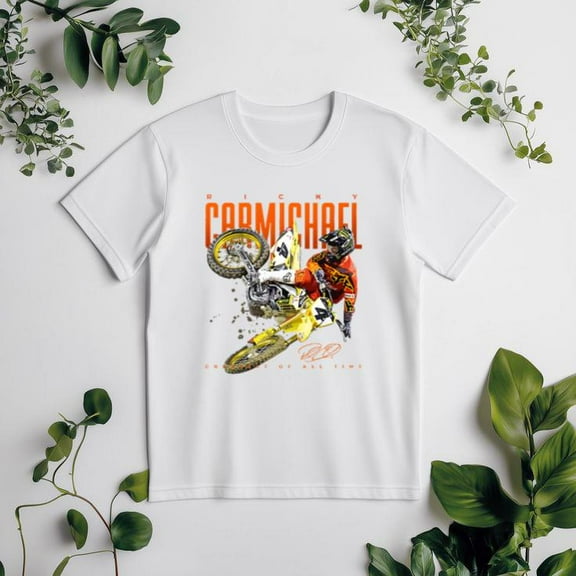 Ricky Carmichael GOAT Motocross Champion Dirt Bike Unisex Tee 45997, for men & women, up to size 5XL
